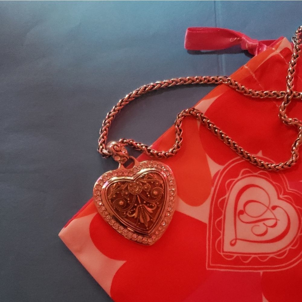 Brighton DEVOTION HEART RED SONG Crystals Necklace 😍 GORGEOUS! - Picture 7 of 10